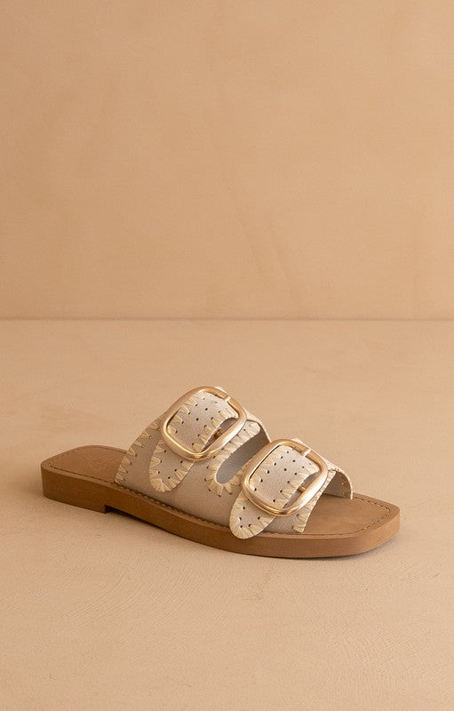 Tivoli Buckle Slide - Bone