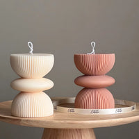 Geometric Pillar Decorative Candle