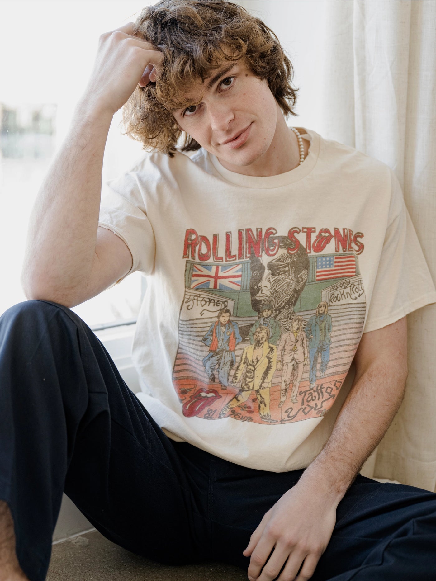 Rolling Stones Tattoo Thrifted Tee
