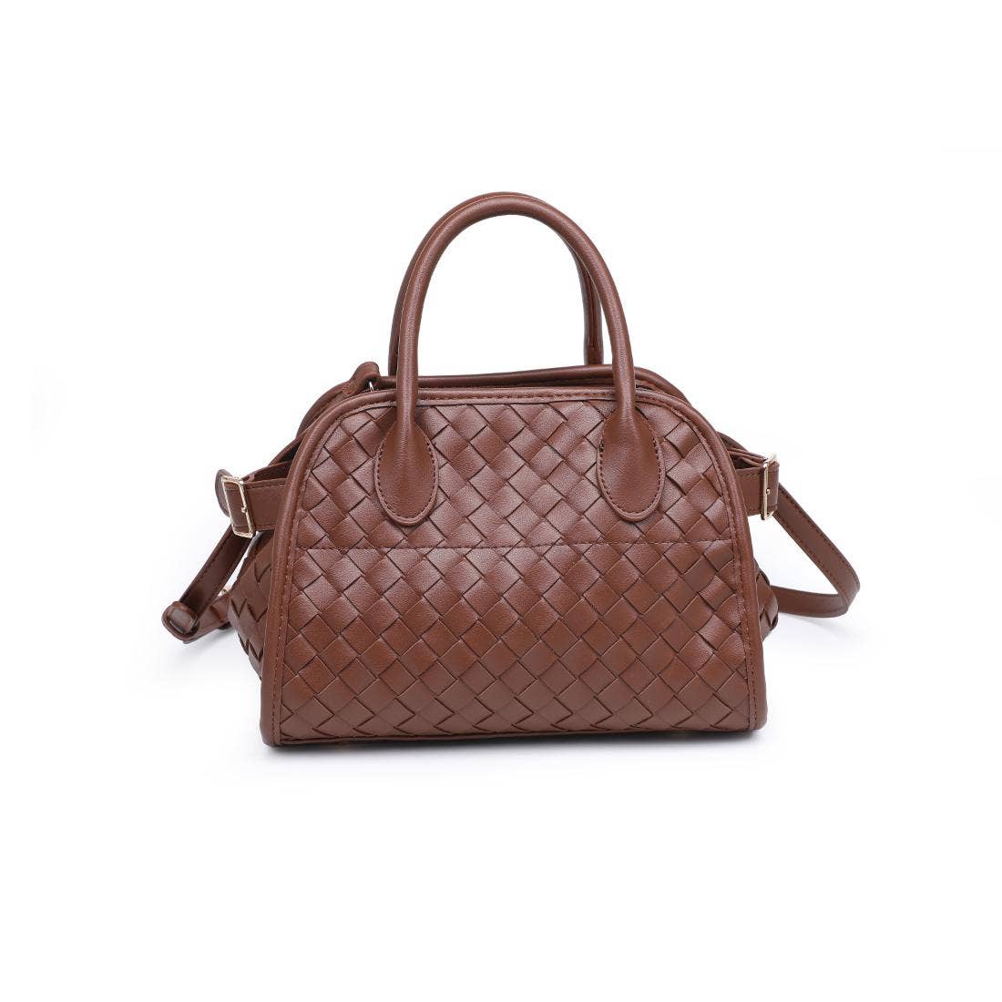Kristie Woven Crossbody: Chocolate