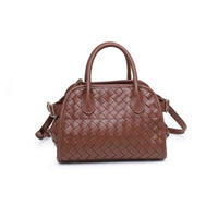 Kristie Woven Crossbody: Chocolate