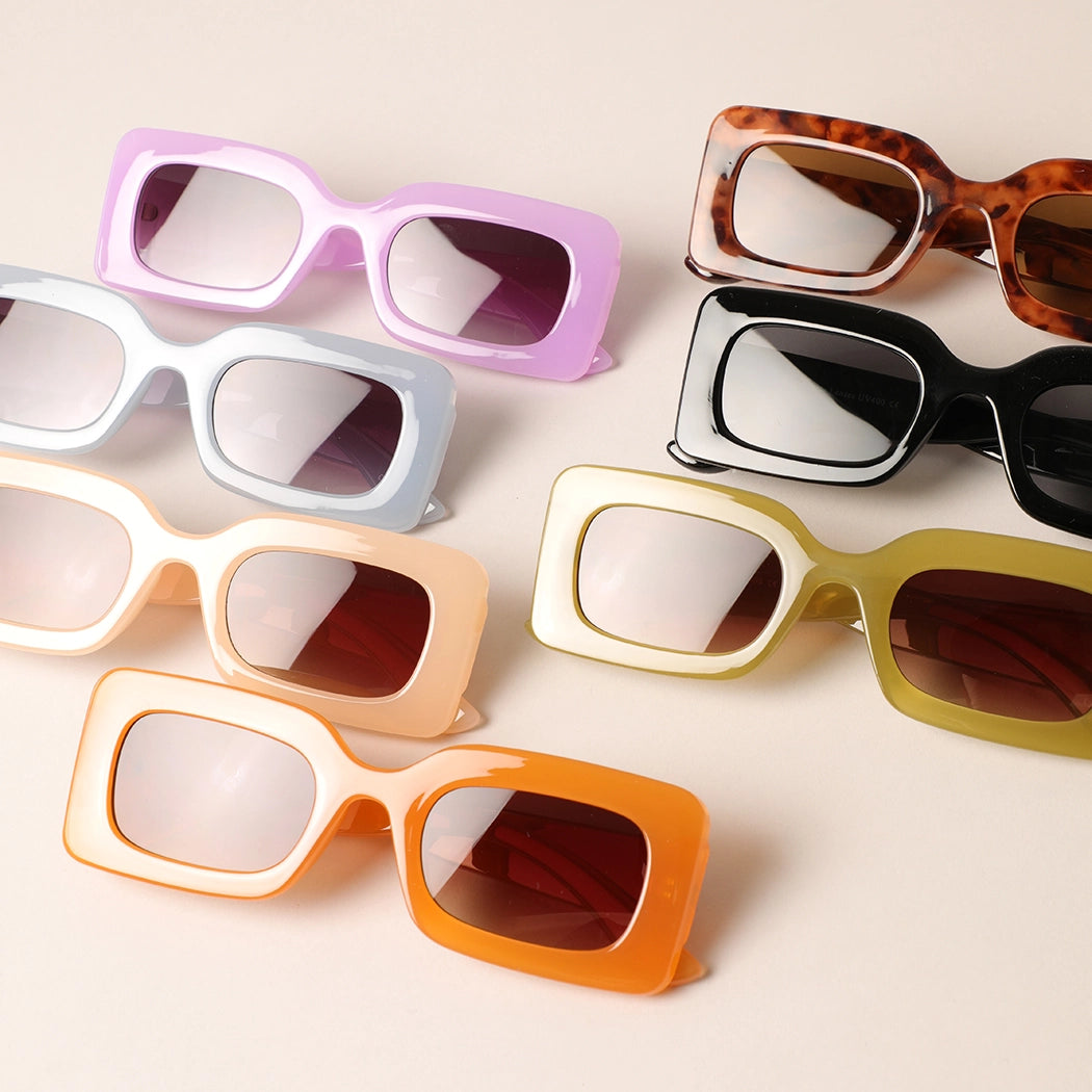 Bold Rectangular Shape Sunglasses – Revelry Harbor