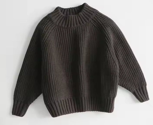 Midnight Mountain Crew Knit Sweater