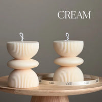Geometric Pillar Decorative Candle
