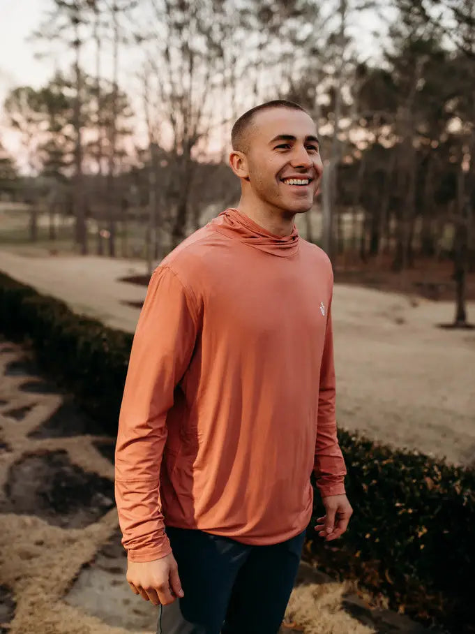 Salmon Bamboo Lightweight Hoodie