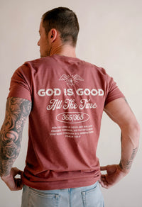 God is Good Tee - Clay