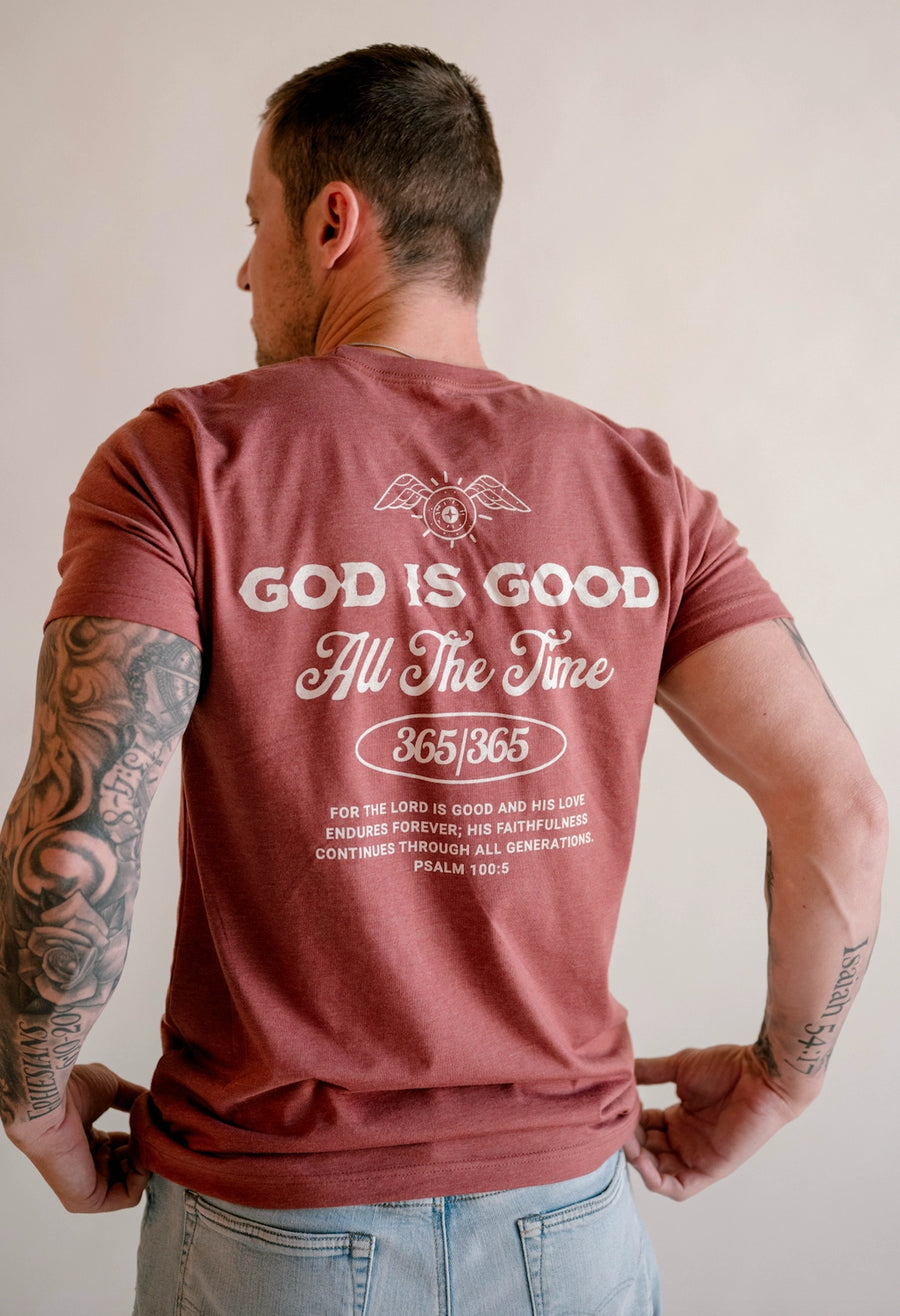 God is Good Tee - Clay