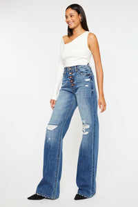 Amaya High Rise Wide Flare Jeans