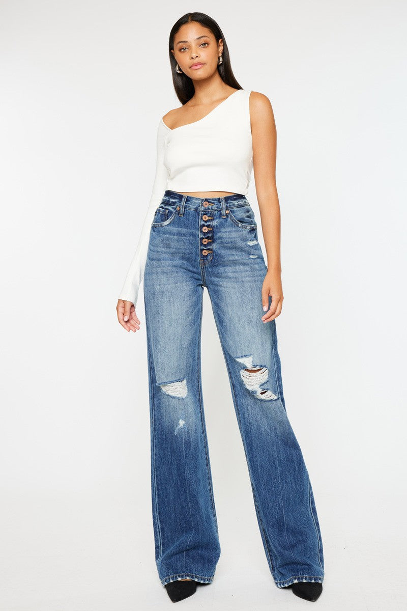 Amaya High Rise Wide Flare Jeans