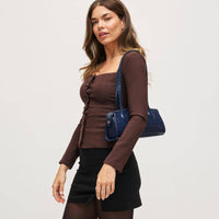 Nessa Shoulder Bag: Black
