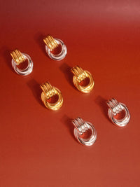 Wanda 18K Gold Non-Tarnish Classic Hoop Earring: Multi-Colored