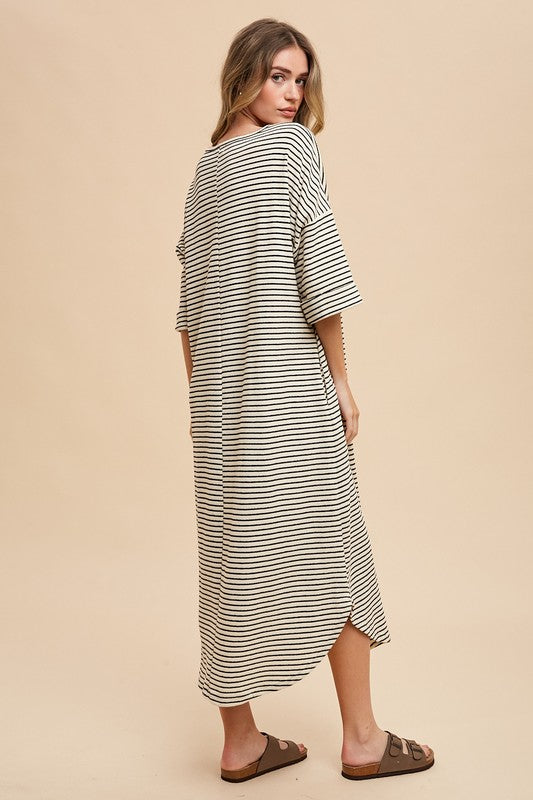 Pearl Striped Maxi Dress