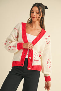 Tree Embroidered Sweater