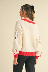 Tree Embroidered Sweater