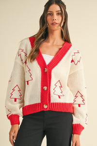 Tree Embroidered Sweater