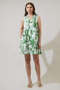 Hannah Collared Shift Mini Dress