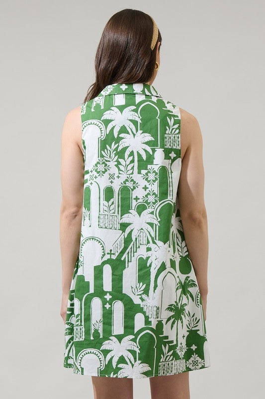 Hannah Collared Shift Mini Dress