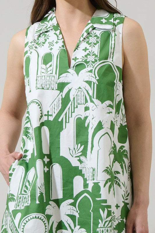 Hannah Collared Shift Mini Dress