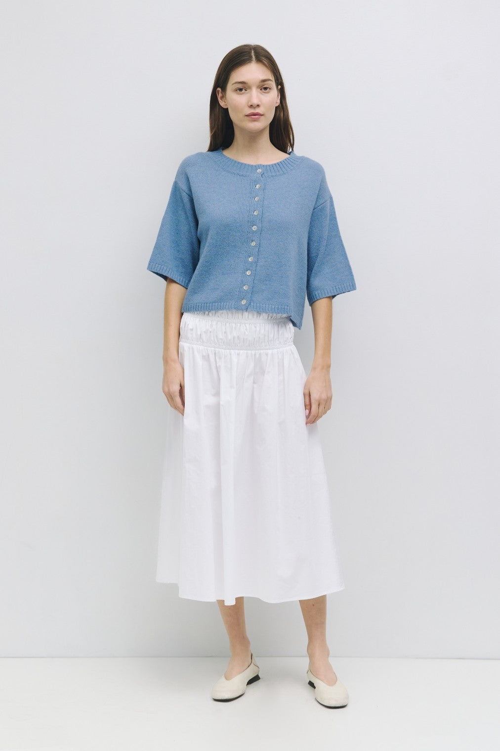 The Stacey Cardigan- Blue