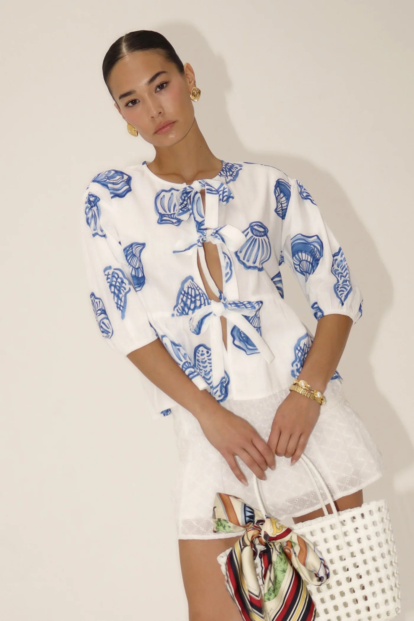 Roselin Off White Shell Shirt