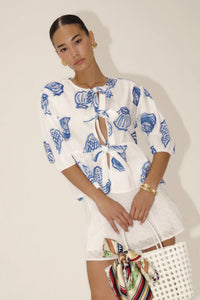 Roselin Off White Shell Shirt