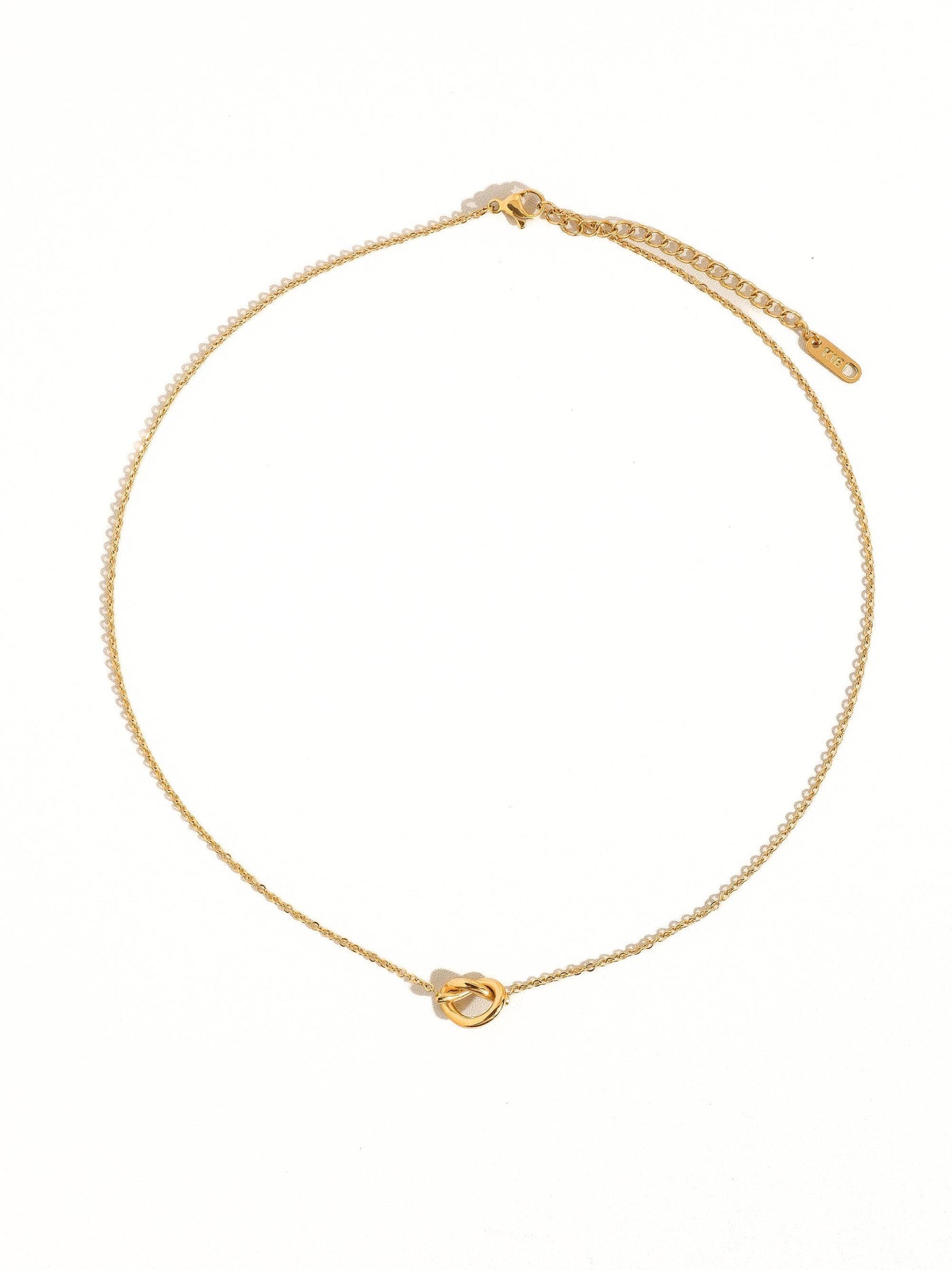 Aimee 18K Gold Petite Heart Non-Tarnish Necklace: Yellow Gold
