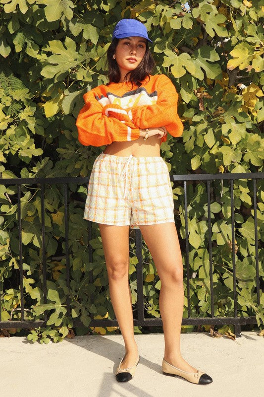 Juliette Floral Embroidered Plaid Set