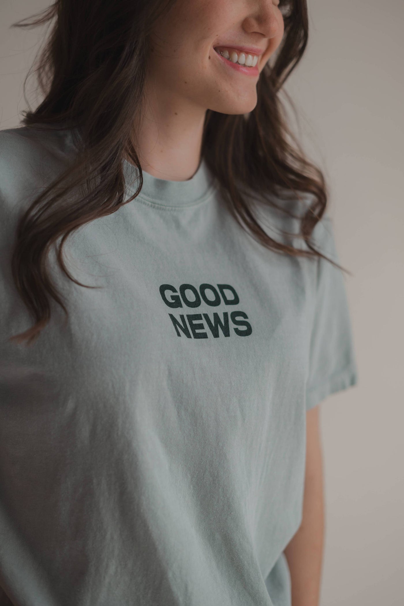 Good News Tee - Bay Green