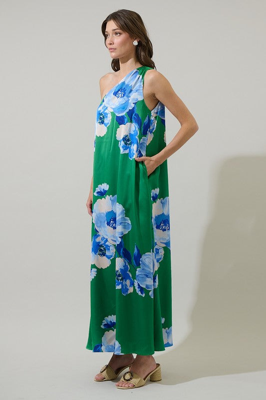 Lainey Floral Pleated Maxi Dress