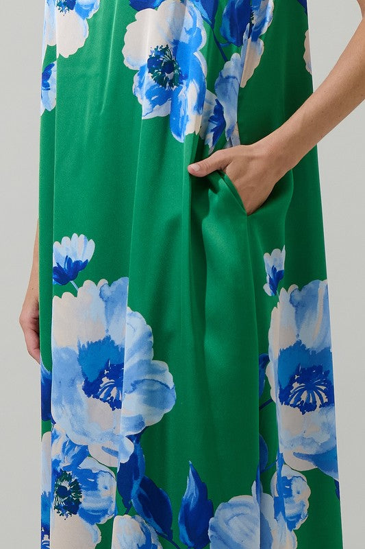 Lainey Floral Pleated Maxi Dress