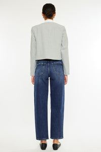 Esme Dark Washed High Rise Slim Jeans