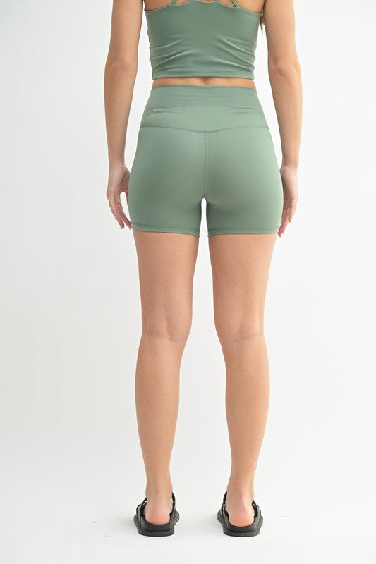 Cloud Light Biker Shorts- Moss