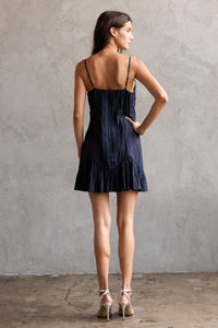 Drew Navy Blue Twirl Dress
