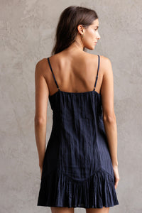 Drew Navy Blue Twirl Dress