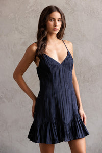 Drew Navy Blue Twirl Dress