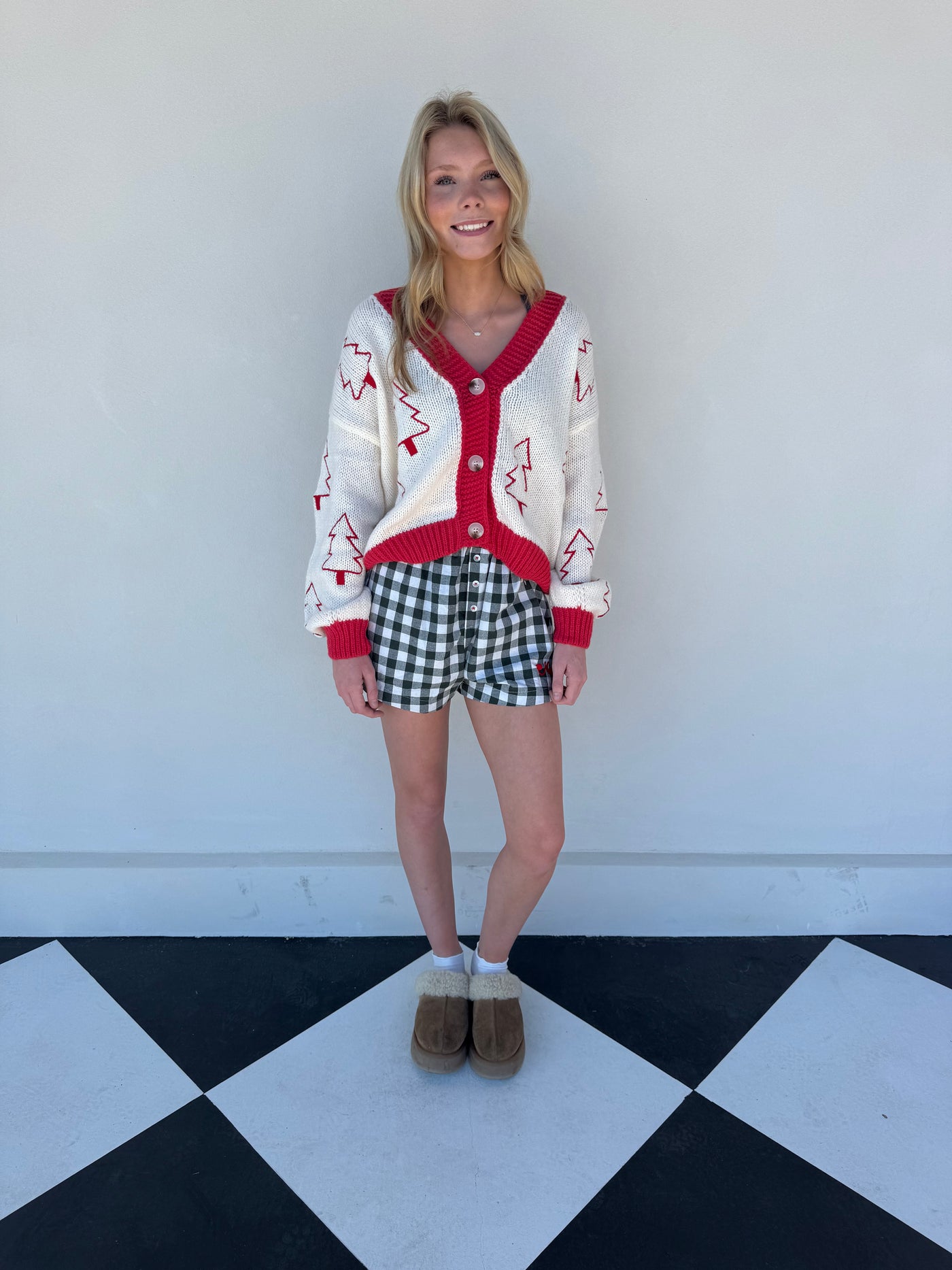 Merry Gingham Shorts