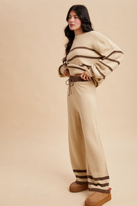 Bella Vida Cozy Striped Lounge Set