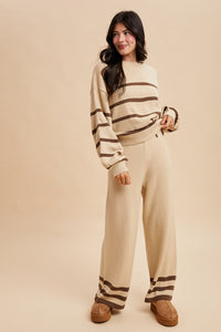 Bella Vida Cozy Striped Lounge Set