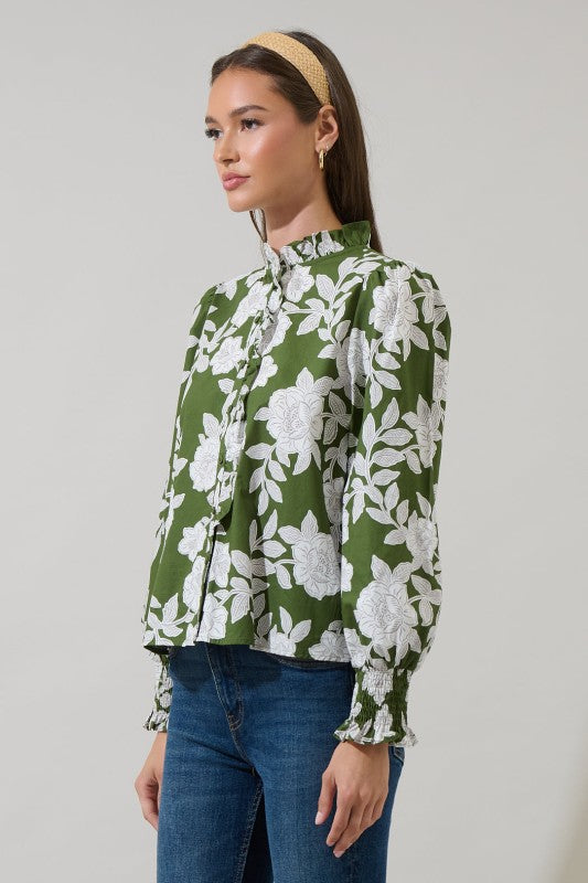Haizley Floral Long Sleeve Top