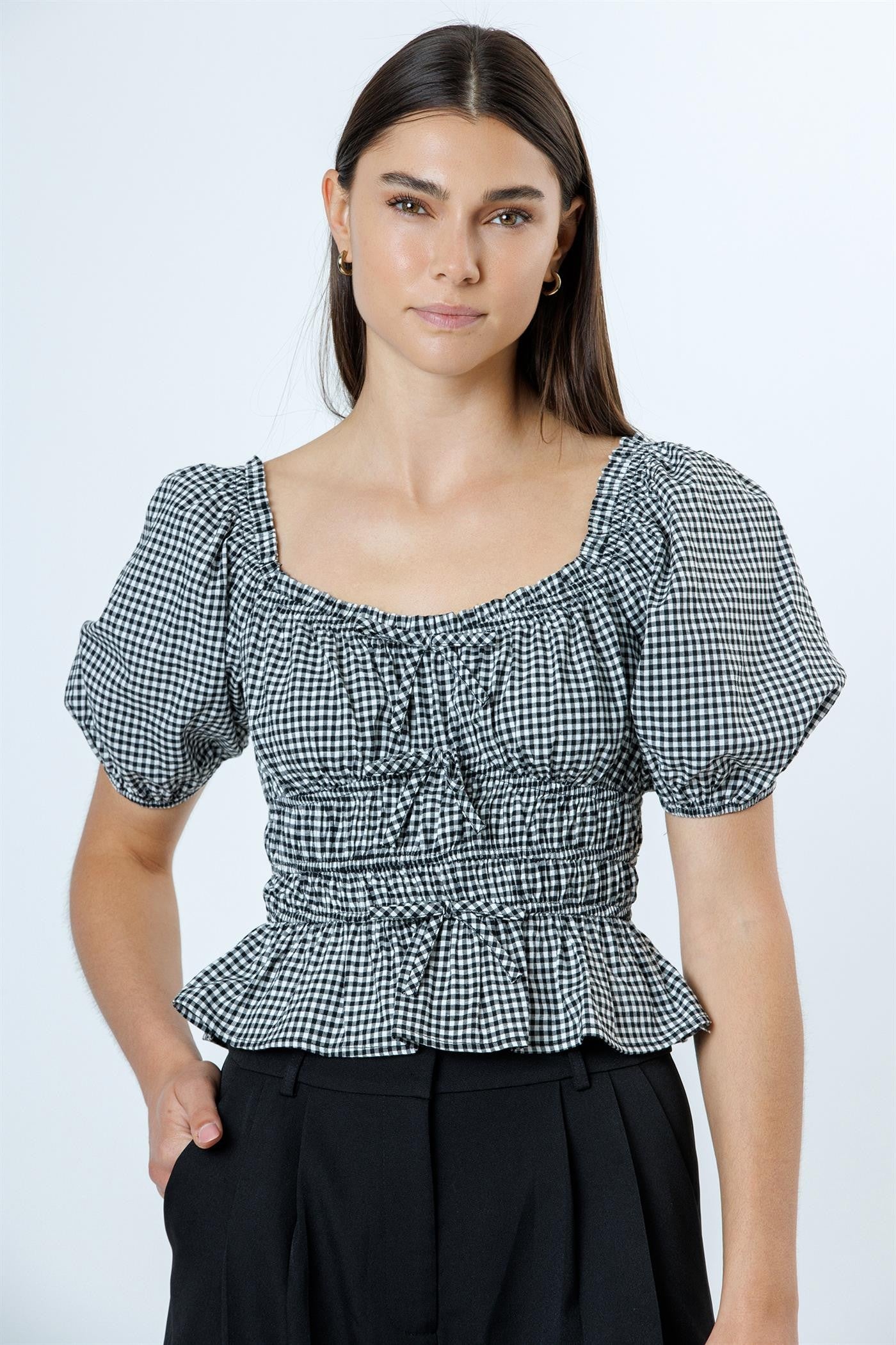 Stacy Gingham Top