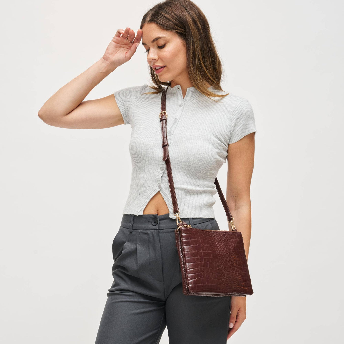 Judy Crossbody: Burgundy