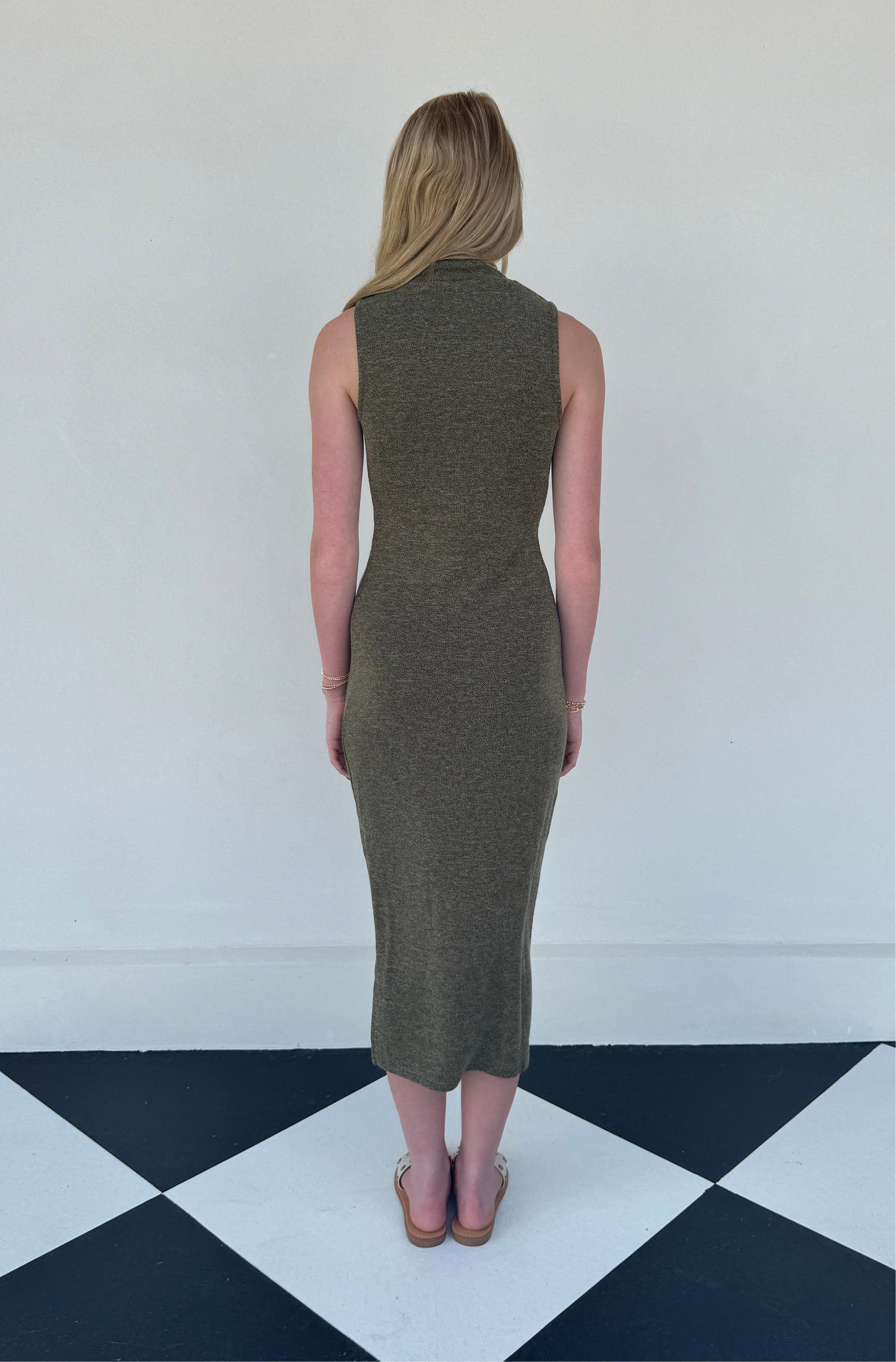 Mallory Knit Turtleneck Midi Dress