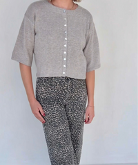 The Stacey Cardigan- Beige