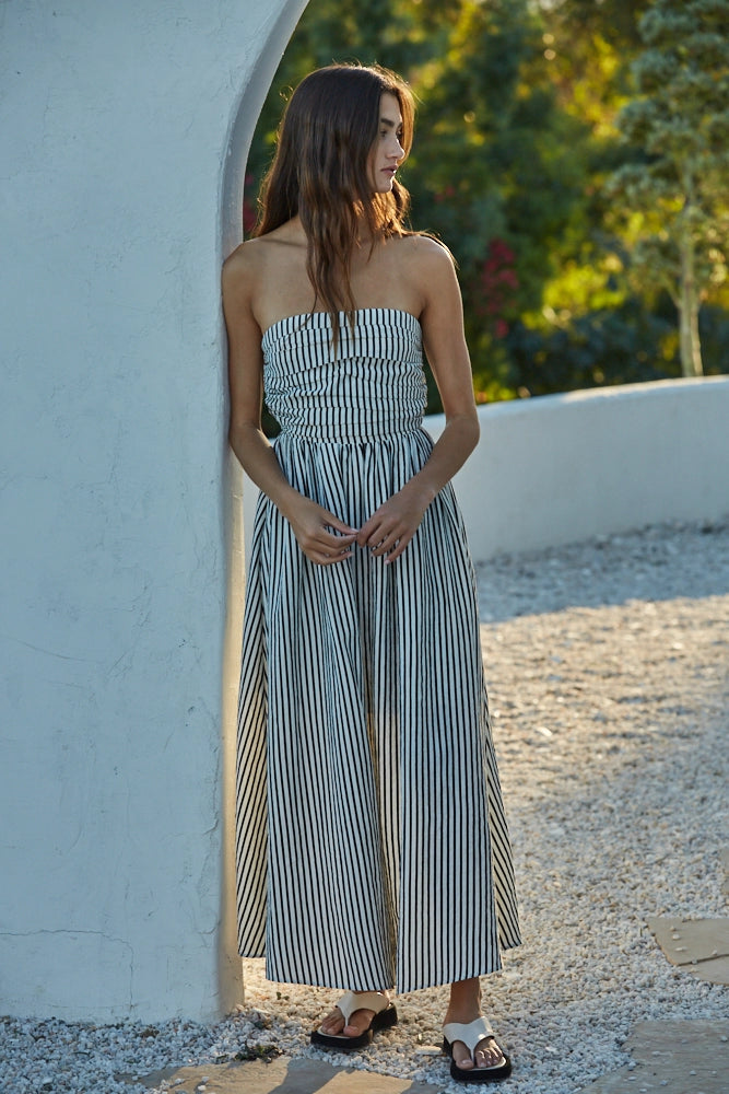 Stacey Strapless Flare Maxi Dress