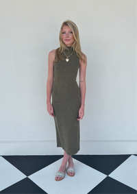 Mallory Knit Turtleneck Midi Dress