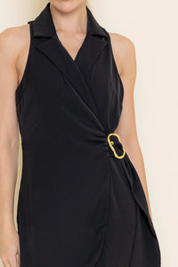 Jaylenne Blazer Style Shorts Jumpsuit