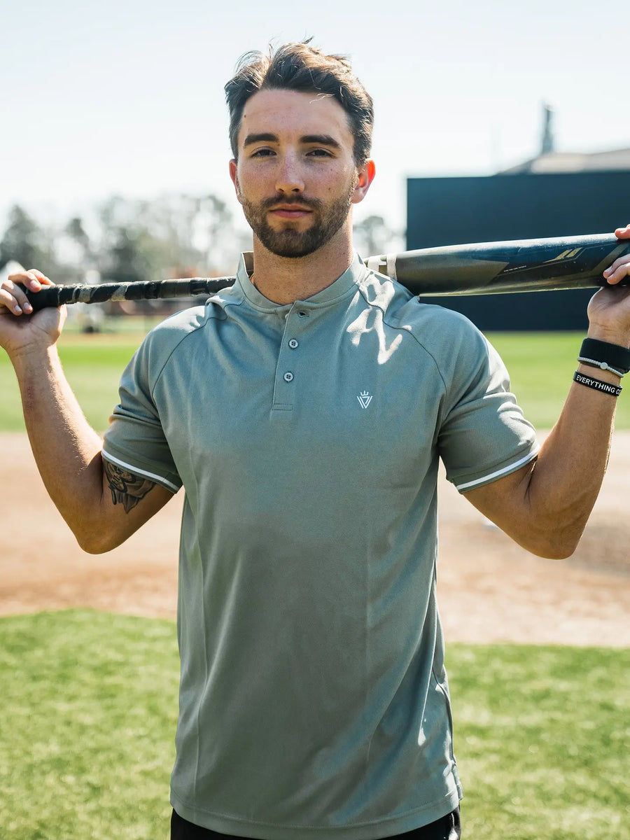 Sage Active Henley Shirt