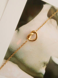 Aimee 18K Gold Petite Heart Non-Tarnish Necklace: Yellow Gold