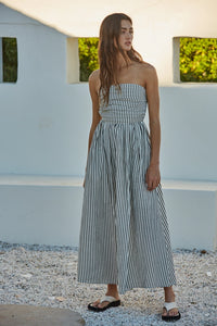 Stacey Strapless Flare Maxi Dress