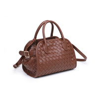 Kristie Woven Crossbody: Chocolate